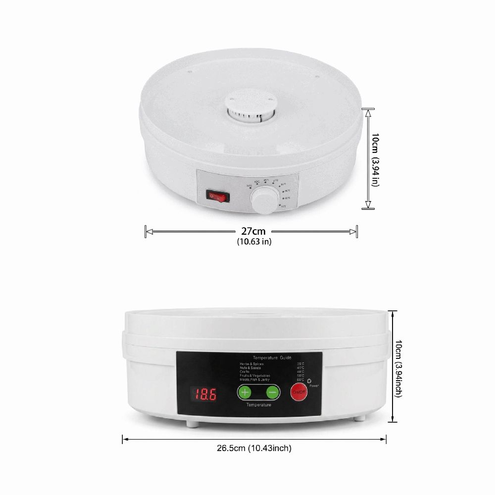 Transparent Trays Food Dehydrator Machine Stackable Trays Electric Dehydrating Machine Dog Treats