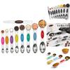Neunteiliges Magnetisches Messlöffel-Set Mit Abstreifer Zum Abmessen Für Backen Und Würzen