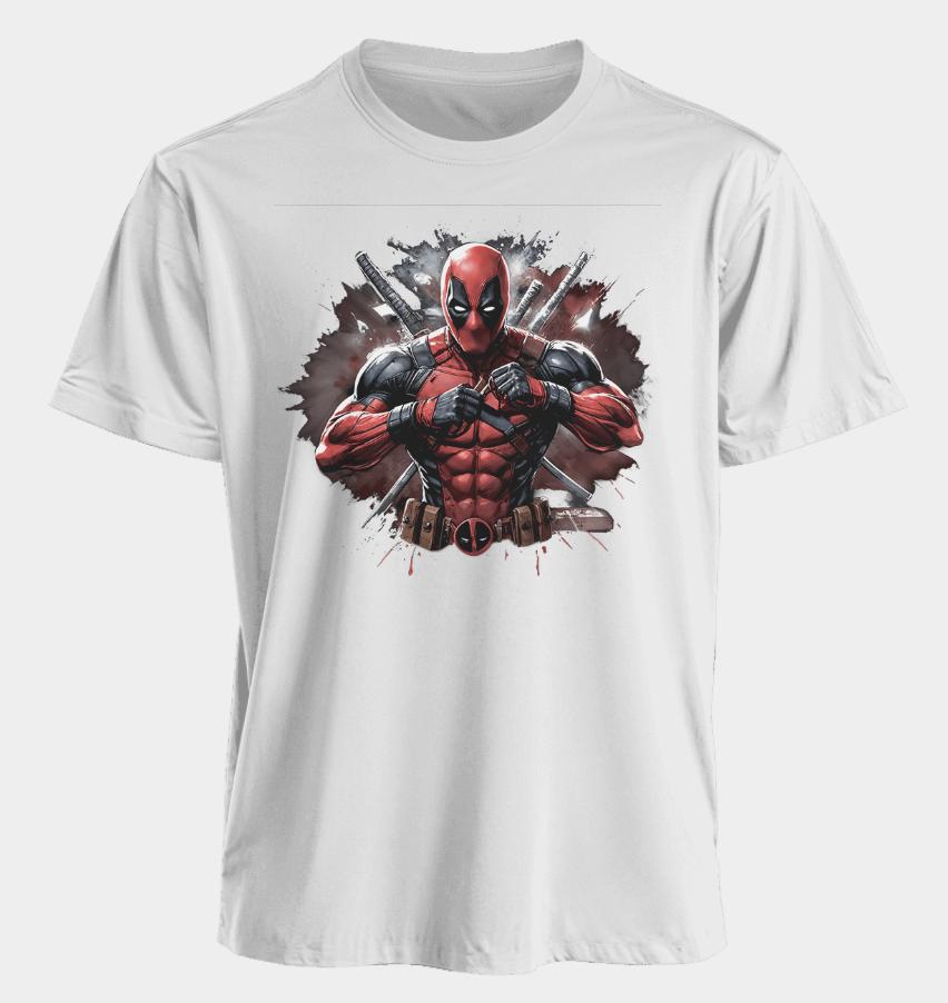 Men's and Women's T-shirts Deadpool Summer American Spring and Autumn Sports Fitness Oversized Fashionable Short-sleeved