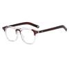 New Square Meter Nails Fashionable Square Flat-light Mirror Trendy Lens Frame Transparent Glasses