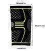 Breathable Weaving Sleeve Support for Running Climbing Nylon Knee Brace Pad(Black   Green M)
