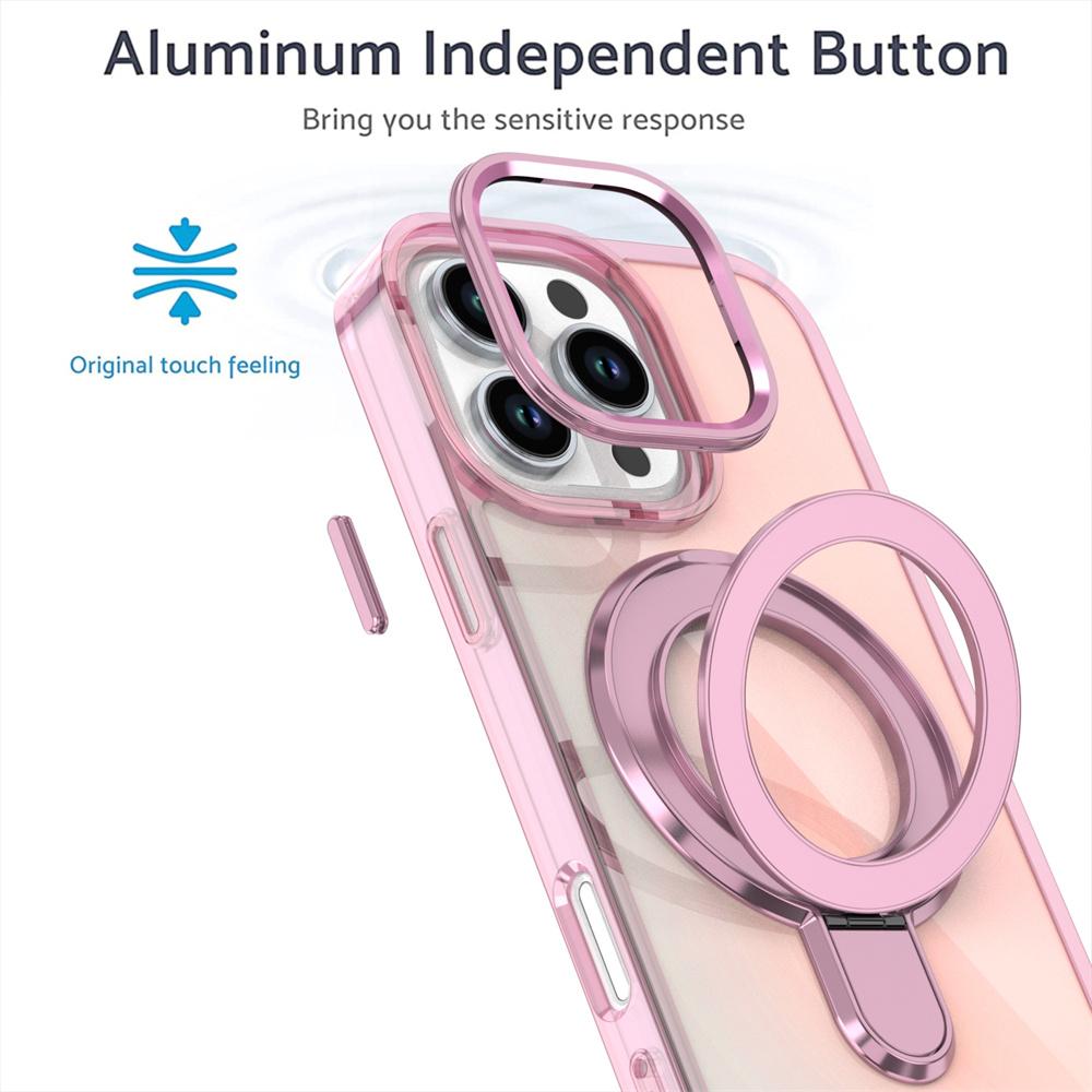 Laser Color Changer Fold Magnetic Stand Phone Case For iPhone 17 14 15 16  11 12 13 Pro Max Shockproof Protection Cover