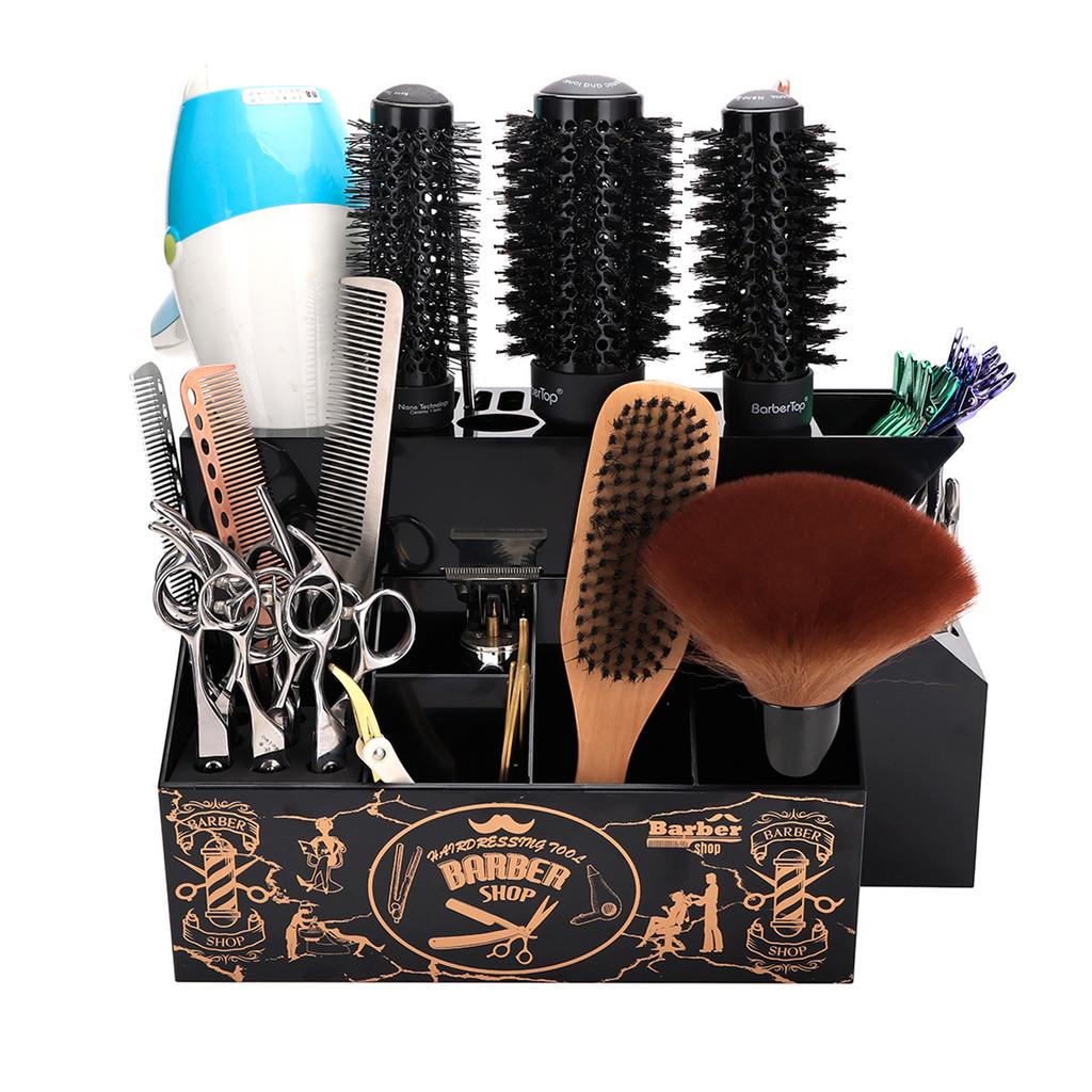 Hair Scissors Storage Box,Shear Holder for Hair Salon,Professional Hairdressing Combs,Clips,Brush Storage Racks Tool Box