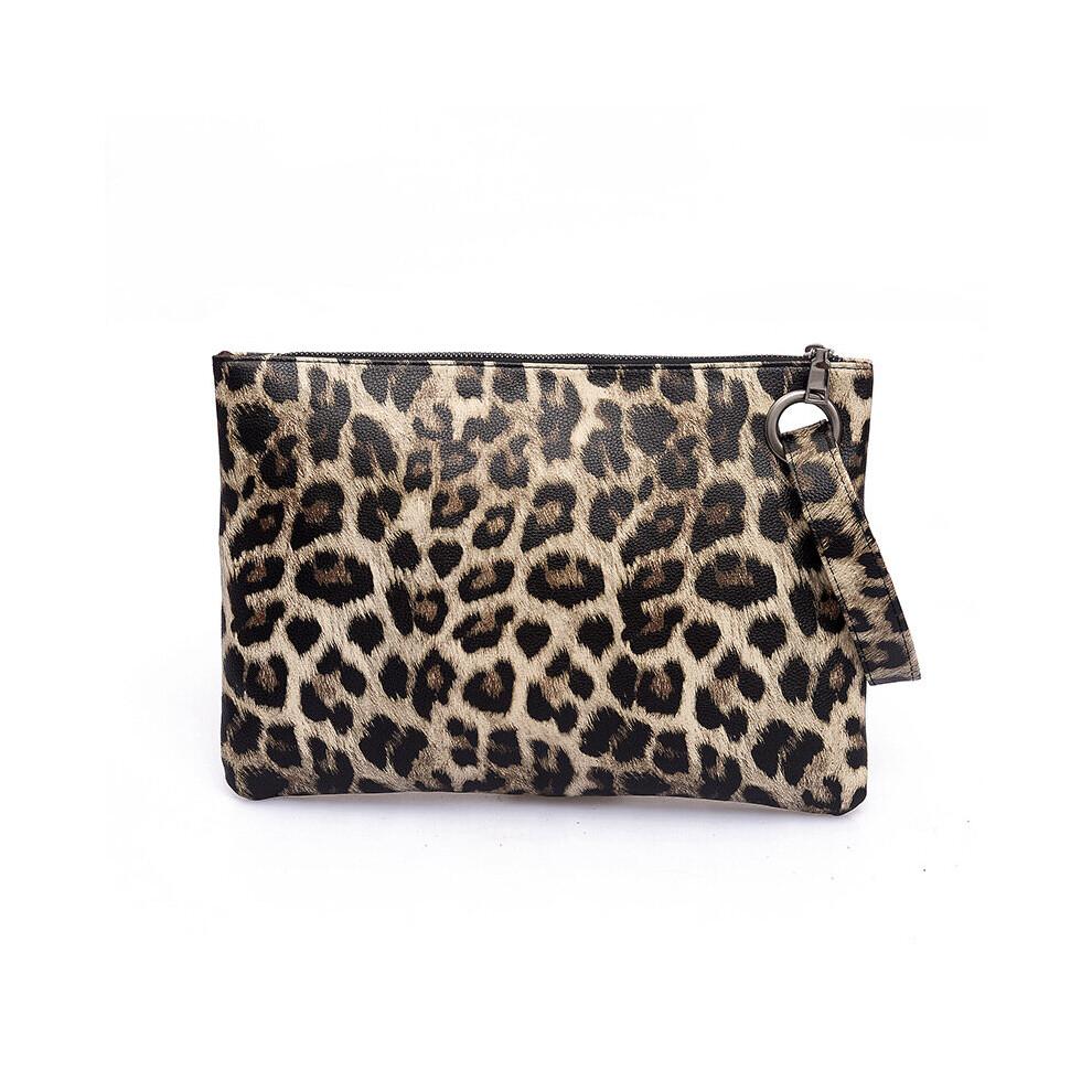 Casual Bags for Women Animal Print Leopard Clutch Female Leather Wallet Messenger Bag Ladies Handbag