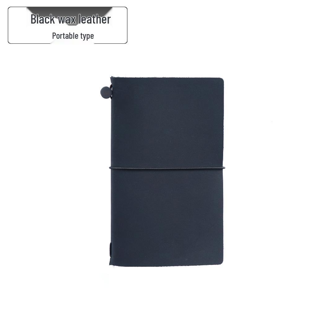 Vintage Cowhide Handmade Travel Journal - European Retro Notebook Diary