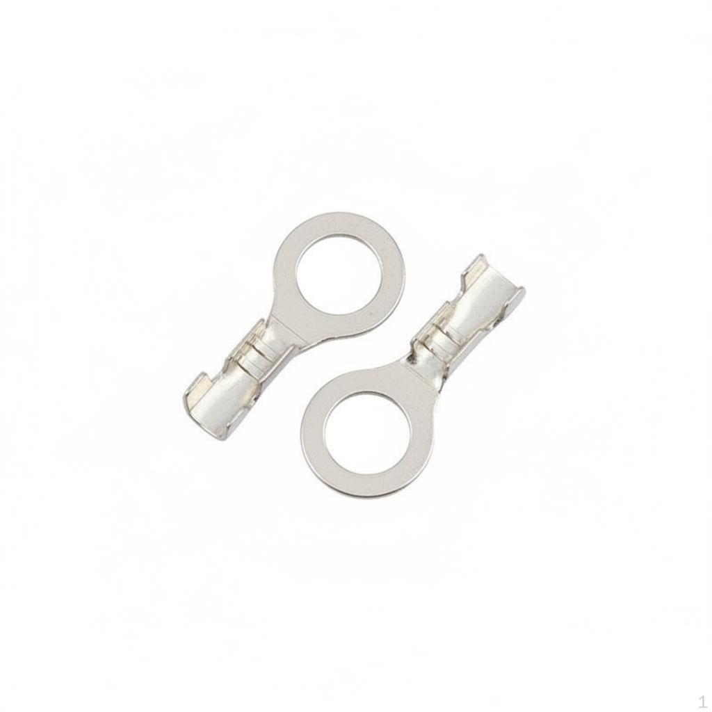 Spade Terminal Connector, Copper Crimp, 2.8mm/4.8mm/6.3mm, Assortment Kit Silver 4.8mm