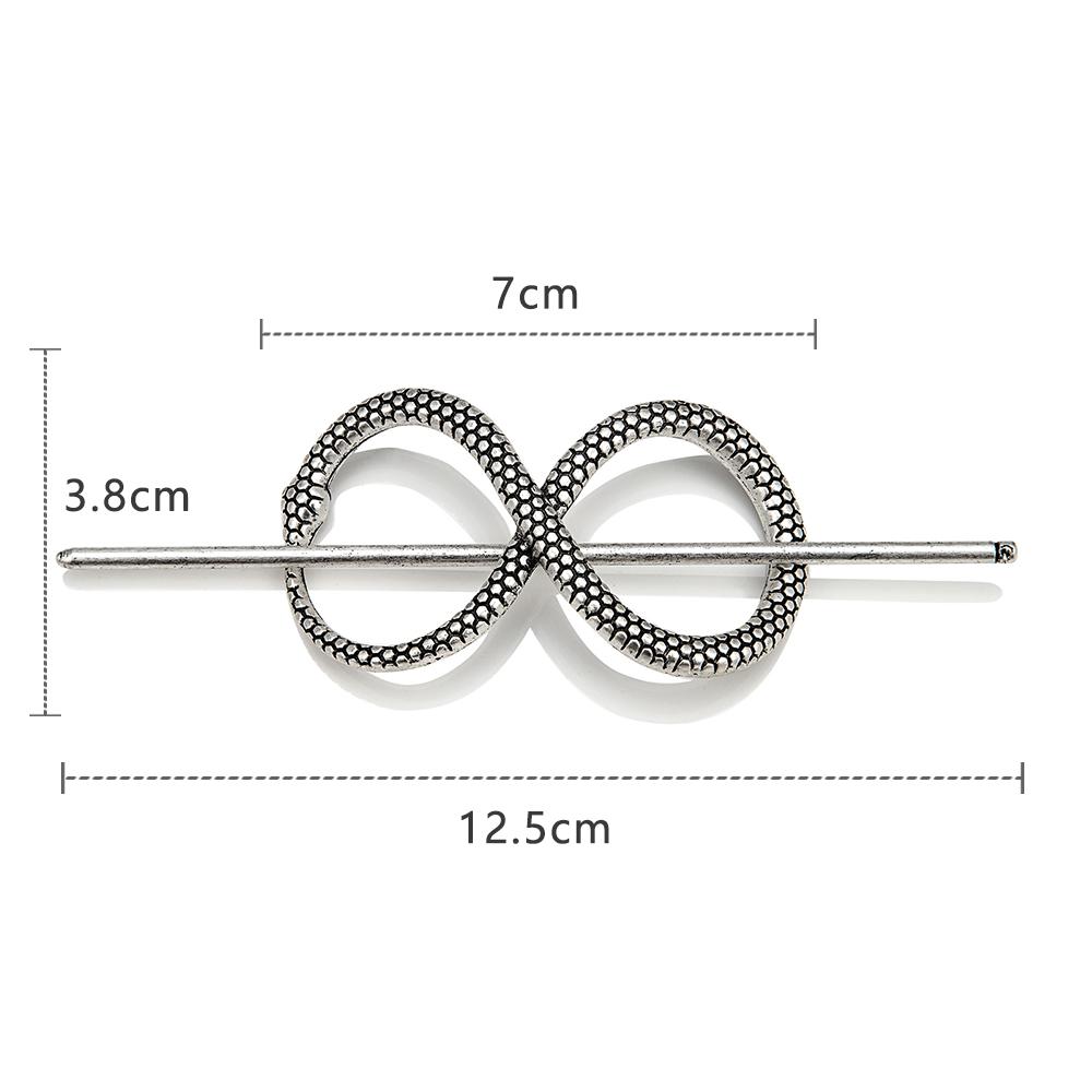 Vintage Vikings Snake Hairpins for Women Girls Metal Hair Stick Barrette Ouroboros Headdress Norse Mythology Jormungand Jewelry