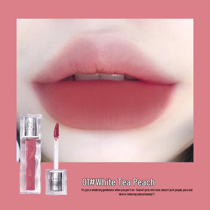 

Pinkcoco Glacier Soft Mist Matte Lip Glaze: Long-lasting, Non-stick, High-Value Lipstick for Students and Parties