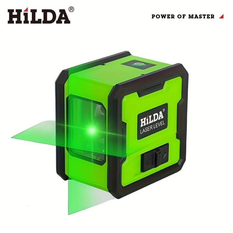 Mini Laser Level: 2-Line Green Light, Strong & Thin, Auto-Winding