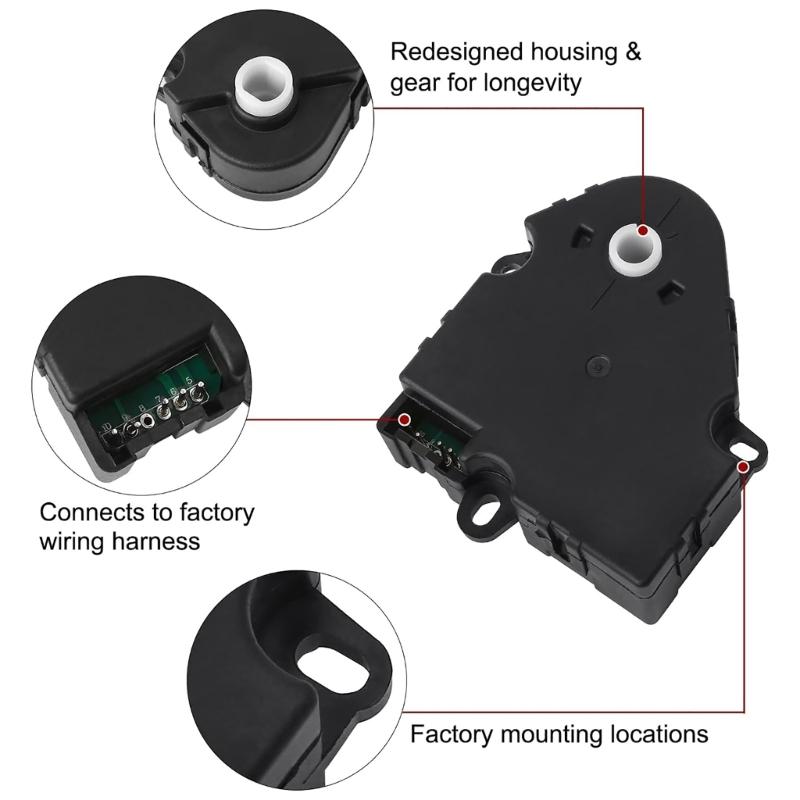 89018365 52402588 HVAC Blend Door Actuator for 1500 2500 3500 Automobile Replacement 604-106