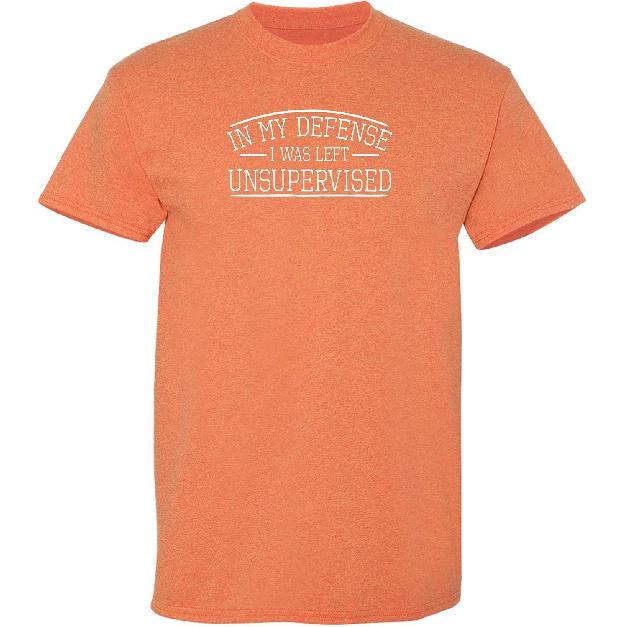 Defense Unsupervised Tshirt Novelty Gag Gift Funny T Shirt for Anyone
