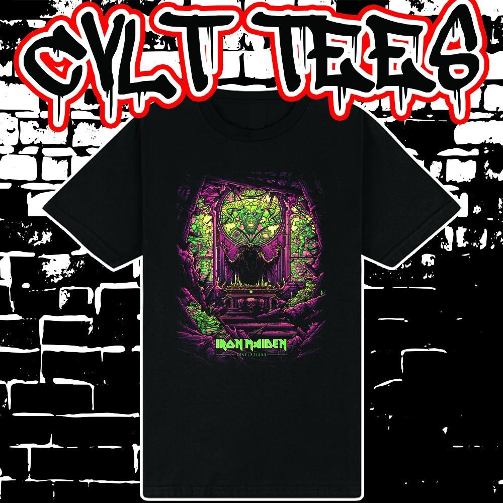 Iron Maiden style Band Tee ~ 100% Cotton Unisex T-Shirt M