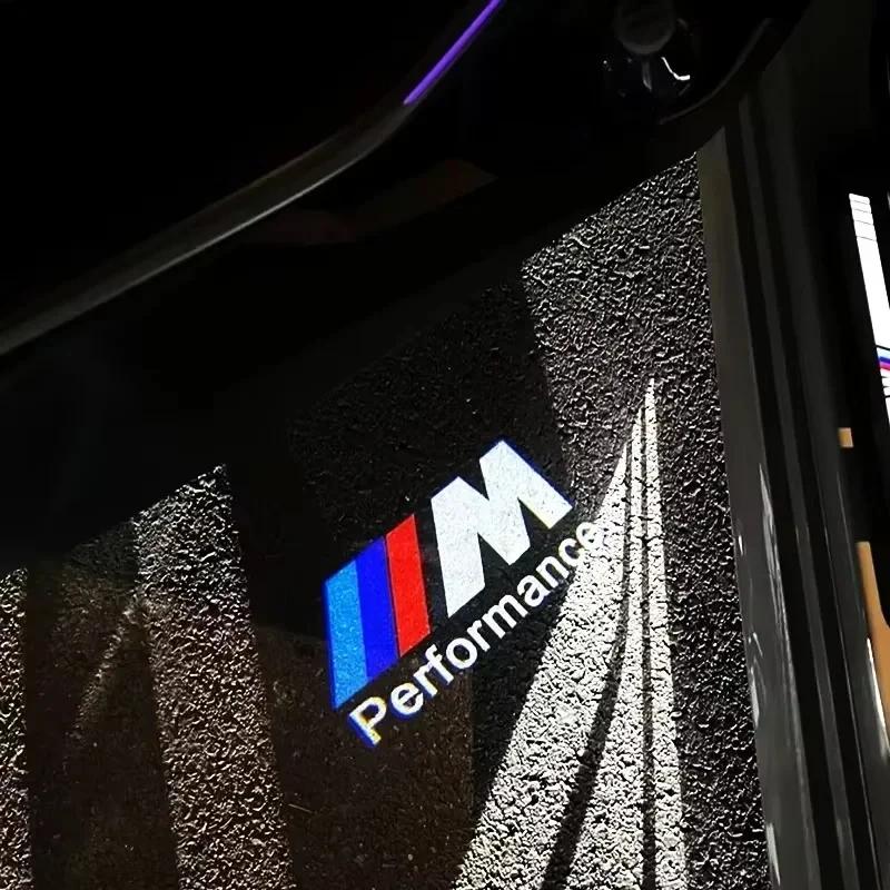 2/4Pcs LED Car HD Door Welcome Light For BMW E70 F15 E90 E92 E60 E61 E65 F01 F02 F10 F15 F30 F48 M5 G30 G38 X1 X2 X3 X4 X5 X6 M3