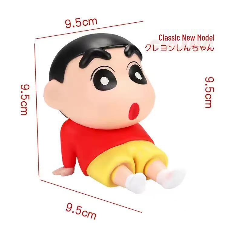 Crayon Shin-chan Lazy Figure Phone Holder: Cute Anime Desktop Ornament