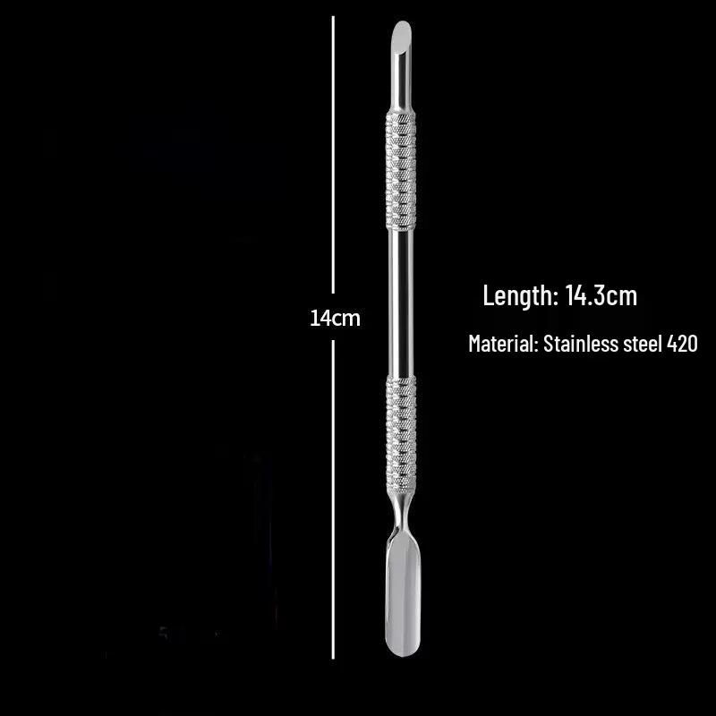 Stainless Steel Russian-Ukrainian Thin Horseshoe & Precuticle Pusher Easy Manicure Set