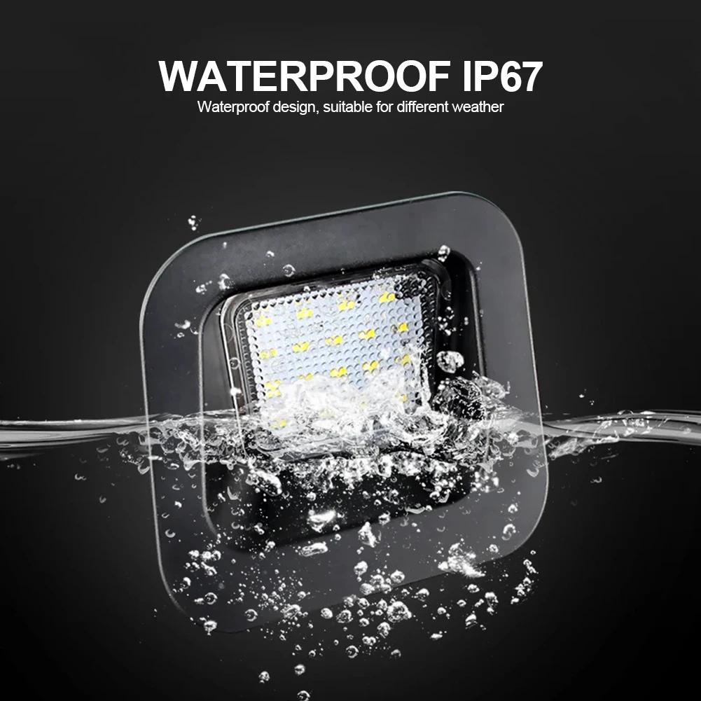 Car LED Number Plate Lamp White License Plate Light Assembly Signal Lamp For Dodge RAM 1500 2500 3500 3rd&4th Gen 2003-2018