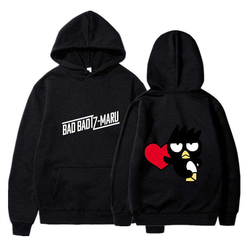 Bad Badtz Maru Hoodies Men Women Autumn Winter Hooded Pullover Sweatershirt Boys Girls Student Hip Hop Hoddie Sweatshirts