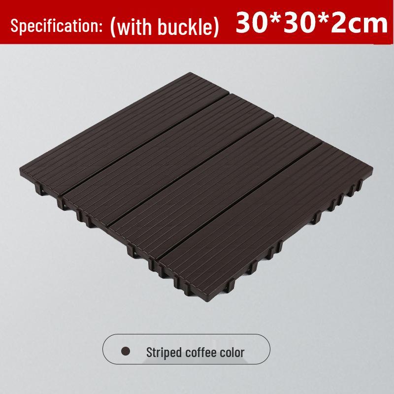 

Сделай сам ПВХ пластиковый пол для открытой террасы, балкона или внутреннего двора - Легкая самостоятельная укладка и сращивание 1 piece 30cm x 30cm x 2cm