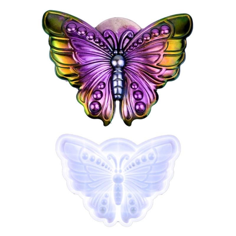 Semi-stereoscopic Butterfly-shape Wall Ornaments Drop Glue Mold Diy Wall Pendant Desktop Decoration Epoxy Silicone Mold