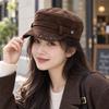 Cappello Piatto Vintage Versatile Cappello con Borchie Metalliche Cappello da Giornalaio con Visiera Regalo Donna