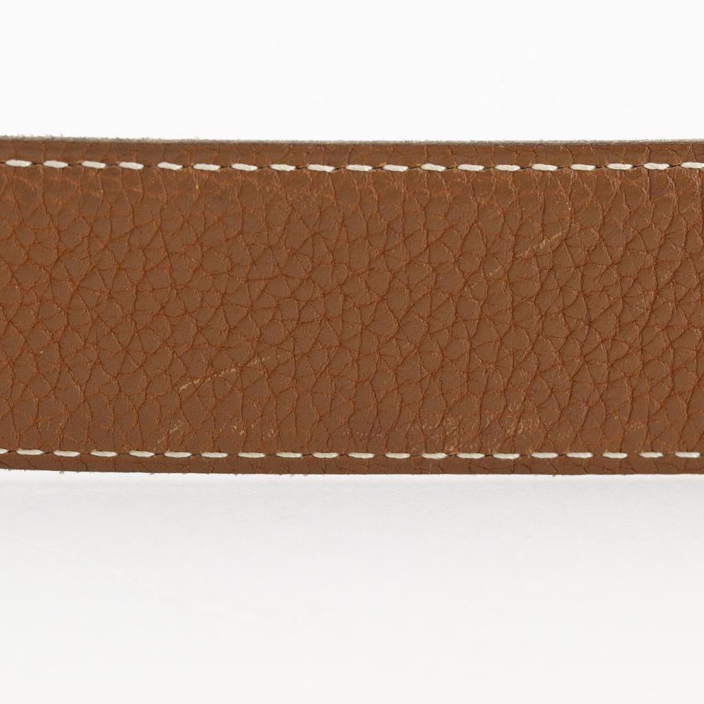 Hermes H Belt 85 Belt Reversible Black / Brown Calfskin Unisex Used