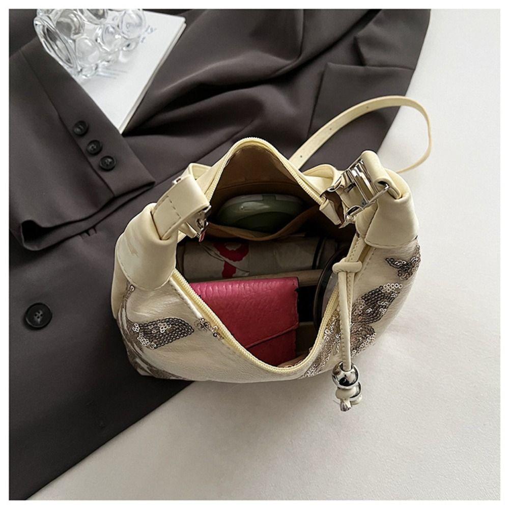 Butterfly Hanfu Embroidery Handbag Sequin Shoulder Bag Portable Cheongsam Bag Women