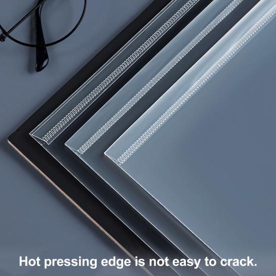 5Pcs Transparent Document Folder A4 Size Test Paper Classification Storage Pocket Waterproof Dustproof Thickened File Holders Office School Supplies