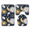 Creative Style Toilet Three-Piece Floor Mat Door Mat Bathroom Carpet Non-Slip Soft Door Mat