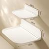 Wall Mounted Folding Storage Shelf No Drill Waterproof 1/2Pcs Sturdy Organizer for Laundry Room Bathroom