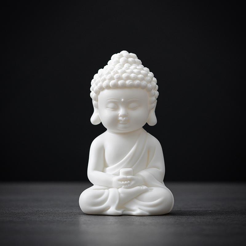 

Zen Style Great Sun Tathagata Buddha Ornament Home Ceramic Buddha Statue Car Buddha Tea Pet Decoration Gift