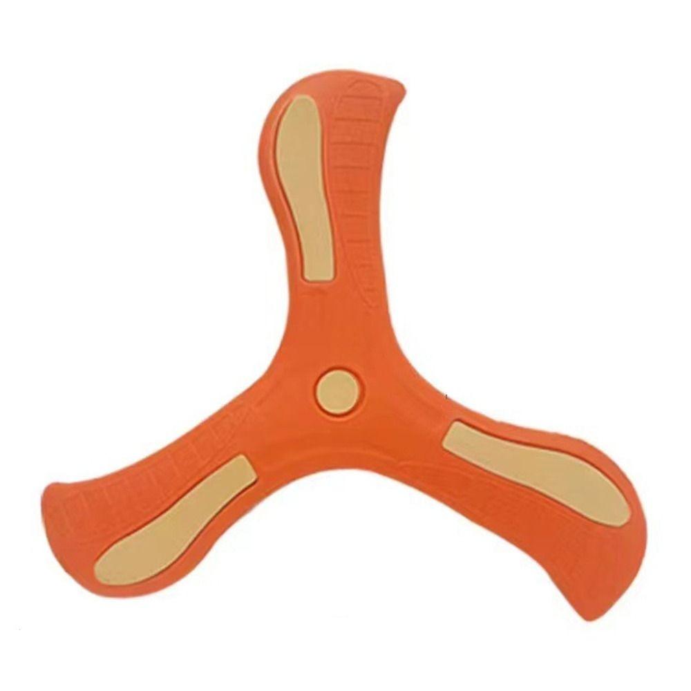 Interactive Luminous Boomerang Soft EVA Three-leaf Cross Flying Disc Flying Rocket Toy  Adult-kids