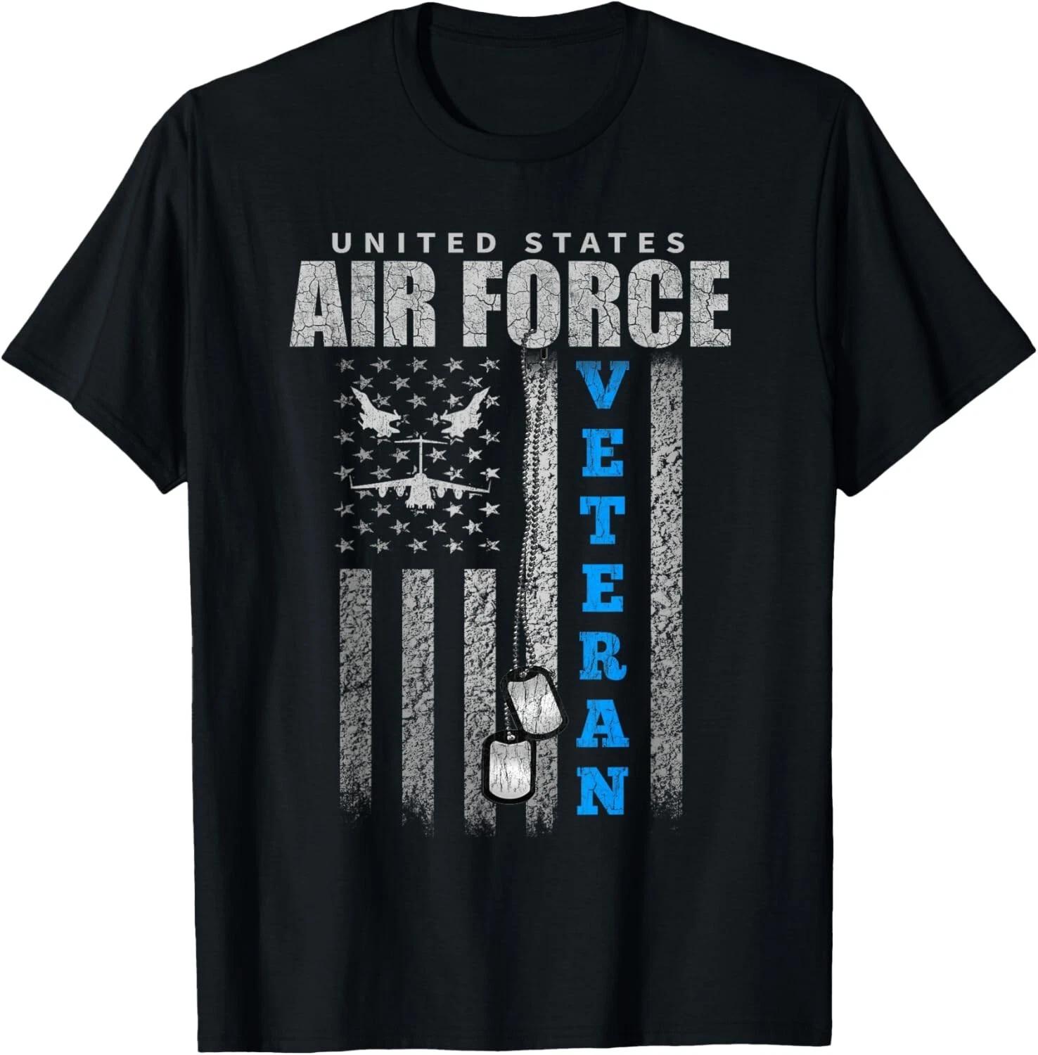 Veteran Of The US Air Force USA Flag Veterans Gift Unisex T-Shirt 3XL