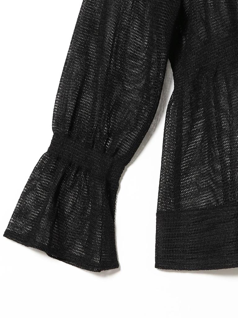 B:MING LIFE STORE by BEAMS Women's Mesh Zip Blouson Jacket (Sizes S-M) Black, Size M