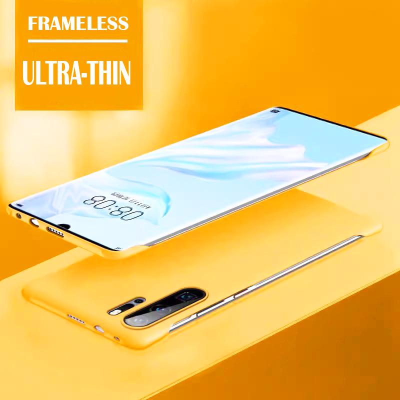 

Твердый чехол-накладка из ПК цвета конфет без рамки для Huawei P30 Pro Coque p30Pro противоударный ультратонкий чехол P30 жёлтый