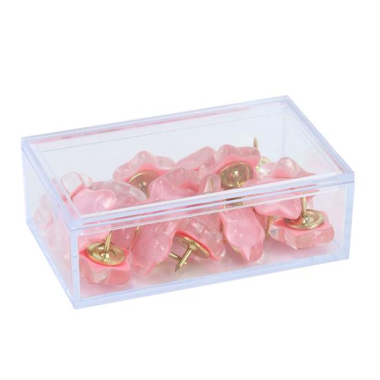 20 pezzi di puntine da disegno con glitter a forma di stella con scatola di immagazzinaggio, puntine da disegno scintillanti per bacheca, bacheca in sughero, parete fotografica, ufficio o casa