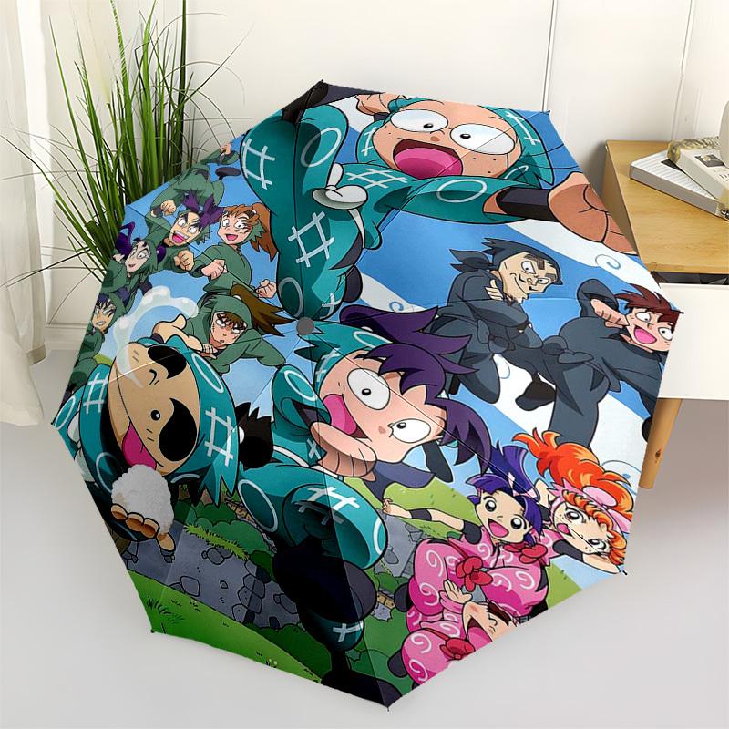 

1pc Dragon Ball Z Characters Outdoor Umbrella - Automatic Opening/Closing, Portable 3-Fold Design with 8-Rib Iron Frame - Perfect Gift for Fans,