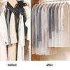 10pcs Dry Cleaner Bags Large Dustproof Lightweight Translucent Clothing Dust Cover for Sweater Suit Coat Down Jacket