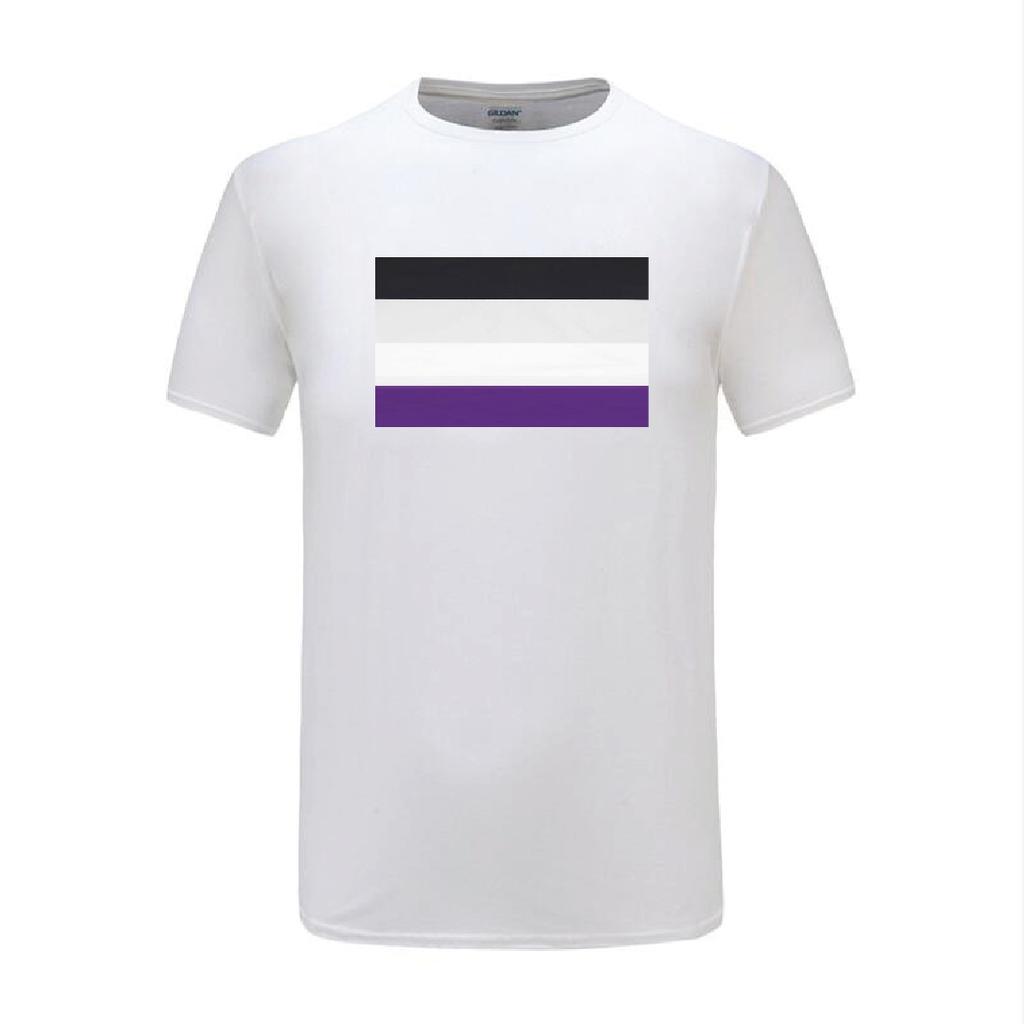 Summer T Shirt Unisexs COOLMIND Male UnisexLGBTQIA Ace Community Nonsexuality Asexuality Asexual Pride Flag