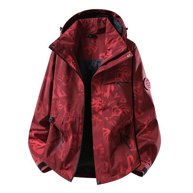 

Thirteen-Color Camel Double-Layer Windbreaker Unisex Waterproof Breathable Sports Jacket 4X Large