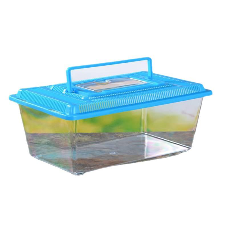 Portable Transparent Aquarium: Small Turtle & Goldfish Tank