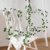 12PC 250CM Simulated Hanging Garland Plant Vine Home Decoration Grape Leaves Christmas Decorative Begonia Leaves Outdoor Decorative Watermelon Leaves