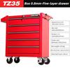 Multifunctional Mobile Cabinet Trolley Tool Box Trolley Tool Cart Storage Toolbox Tank Drawer Auto Repair Cart