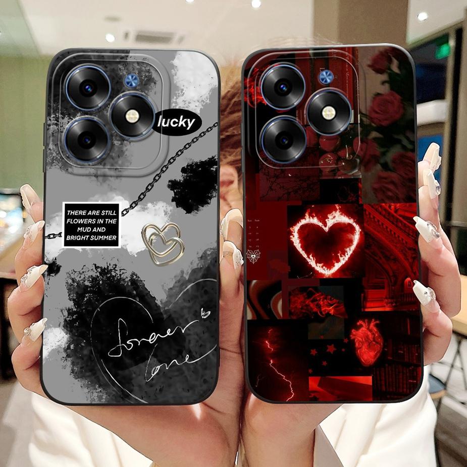 For Tecno Spark 20C Case Spark20 Pro KJ6 New Fashion Candy Painted Cover Shockproof Phone Case For Tecno Spark 20 Pro Plus Shell