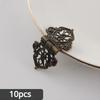 10Pcs Antique Bronze Vintage Style 10pcs Metal Decorative Hinges - for Wooden Boxes, Cabinets, Gift Boxes, Tool Boxes