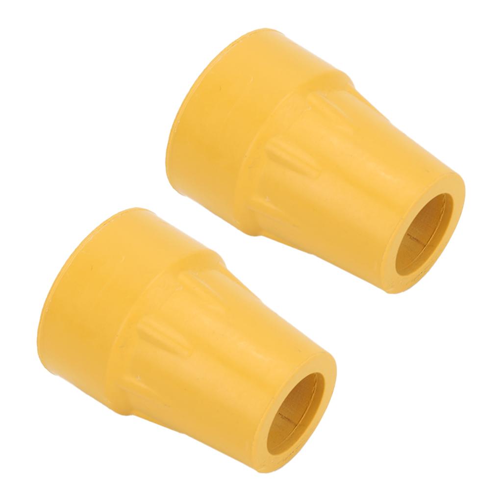 2 Stück Krückenaufsätze Ersatz Latexfrei Schwerlast Rutschfest Flach für Stöcke Rollator Zubehör