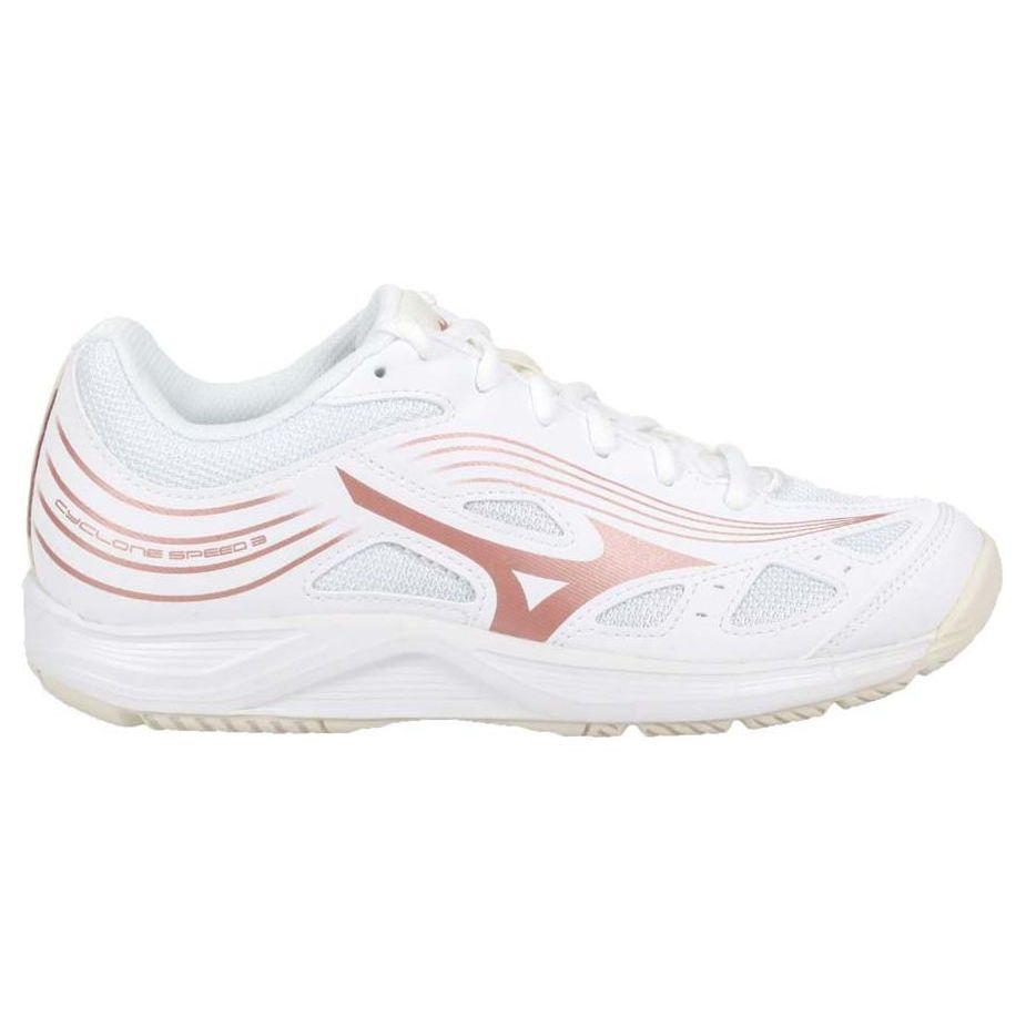 Mizuno Cyclone Speed 3 Leather Minimalist Breathable Non-Slip Durable Support Low-Top Volleyball Training Shoes Women Sneaker V1GC218036