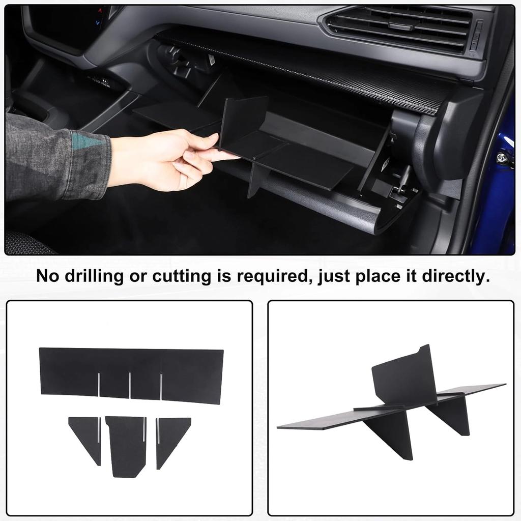 Compatible with Subaru Crosstrek 2024/2025 and WRX center console glovebox storage tray partition (ABS accessories) yu0