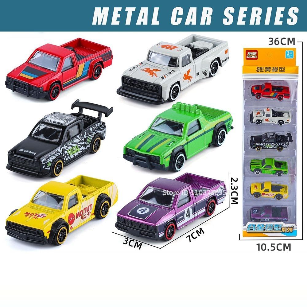 1:64 Scale Model Toy Pickup Supercar Off-road Cars Metal Diecas Inertial Sliding Exquisite Car Models Decoration Racing Vehicles