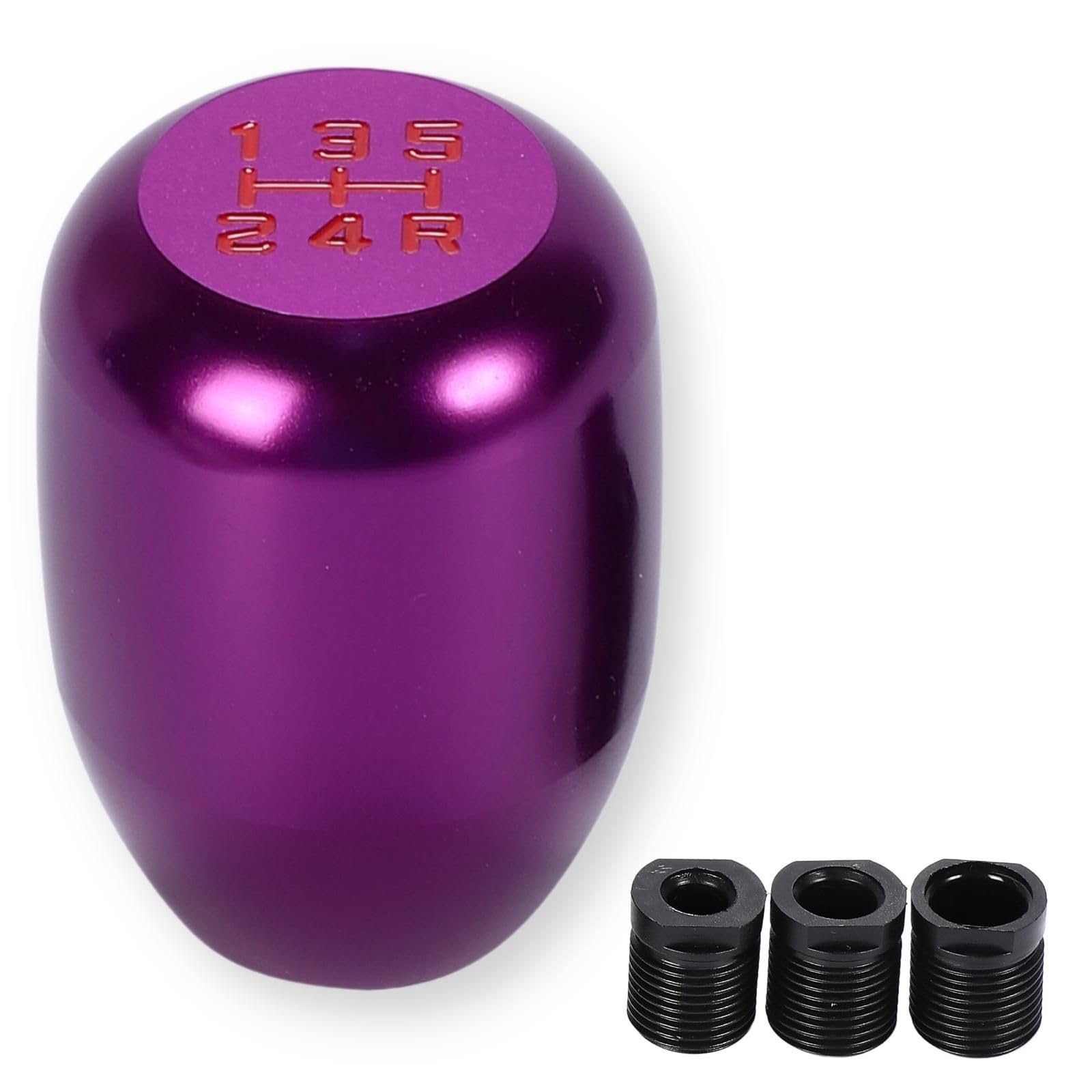 

calm wish Aluminum Shift Knob Lever Purple MT 5-Speed Manual Car Pattern Mission Stick Custom Light Truck Universal фиолетовый