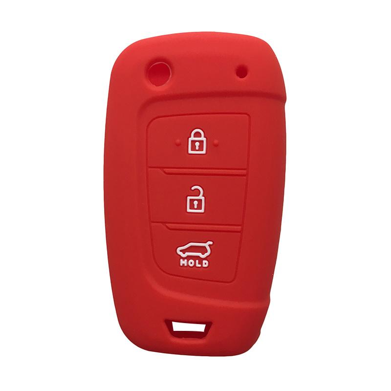 Key Case For Hyundai Solaris 2018 Accent I30 Tucson 2021 Crete 2 I35 Genesis Azera KONA Soft Silicone Key Cover Cap Accessories